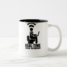 Networker social en tiempo real tazas de café