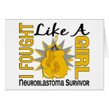 Neuroblastoma luchó como un chica 8 felicitación