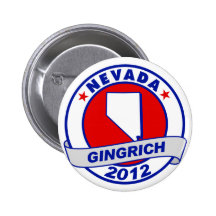 Nevada Newt Gingrich Pin