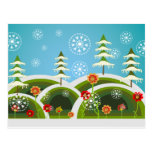 Nevadas del navidad postal