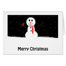 nevoso y petirrojo, Felices Navidad Felicitaciones