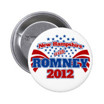 New Hampshire con Romney 2012 Pins