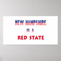 New Hampshire es un estado rojo Poster