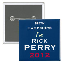 NEW HAMPSHIRE para el botón de la campaña de Rick  Pin