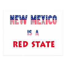 New México es un estado rojo Tarjetas Postales