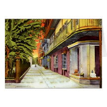 New Orleans Luisiana piratea el barrio francés del Felicitacion