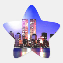 New York City Calcomania Forma De Estrella Personalizadas