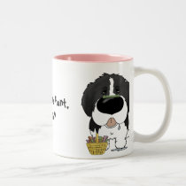 ¿Newfie (Landseer) - caza del hueso de Pascua, cua tazas