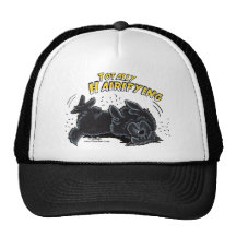 Newfie negro totalmente Hairifying Gorros Bordados