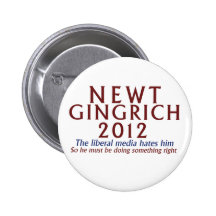 Newt Gingrich 2012 Pins