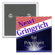 Newt Gingrich para presidente Explosion Pins
