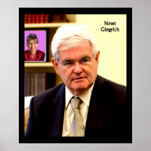 Newt Gingrich - Sarah Palin en el estante Impresiones