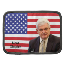 Newt Gingrich y bandera de los E.E.U.U. Planificador