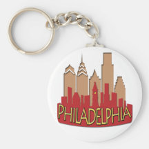 Newwave del horizonte de Philly caliente Llaveros