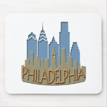 Newwave del horizonte de Philly con playas Alfombrillas De Raton