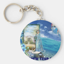 newyear&x-feliz llavero personalizado