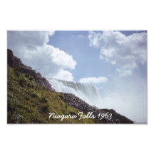 Niagara Falls 1963 de debajo la impresión fotográf