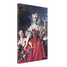 Nicolás de Largilliere - Marquise de Gueydan Impresiones En Lienzo Estiradas