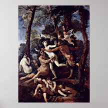 Nicolás Poussin - cacerola y siringe Poster