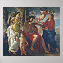 Nicolás Poussin - inspiración del poeta Poster
