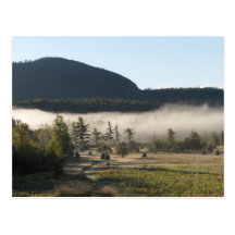 Niebla de la mañana en el Adirondacks 5 Tarjeta Postal