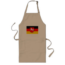 Niedersachsen Flagge mit Wappen Schürzen