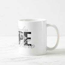 Nieta mi héroe - esperanza del pulmón taza