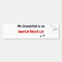 Nieto Bobtail americano Pegatina De Parachoque