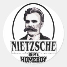 Nietzsche es mi Homeboy Etiqueta Redonda