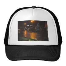 Nieve de Crowborough en la noche Gorros Bordados