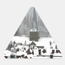 Nieve de Godalming Pegatina Triangulo