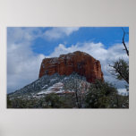 Nieve de Sedona en la mota 2830 del tribunal Posters