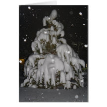 Nieve del día de fiesta tarjeton