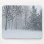 Nieve del invierno de Michigan MI en la escena de  alfombrillas de raton 