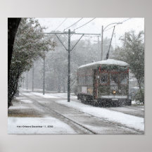 Nieve del tranvía de New Orleans Impresiones