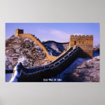 Nieve en la Gran Muralla de China Impresiones