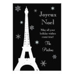 Nieve en tarjeta del día de fiesta de París Comunicados Personales