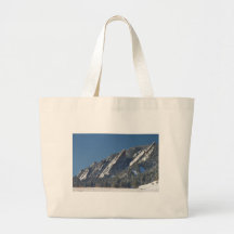 Nieve Flatirons sacado el polvo polvo Boulder Colo Bolsas De Mano