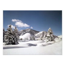 Nieve recientemente caida impresion fotografica