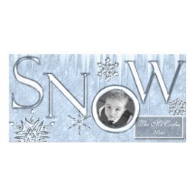 Nieve Tarjeta Fotográfica Personalizada