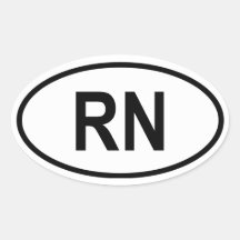Niger "RN " Calcomania De Oval