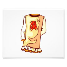 Nighgown del niño con el oso de peluche fotografias