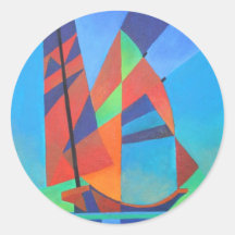 Nightboat Pegatina Redonda