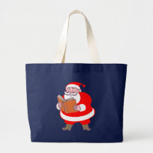 Nikolaus Weihnachtsmann Santa Claus Leinentaschen