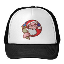 Nikolaus Weihnachtsmann Santa Claus Trucker Mütze