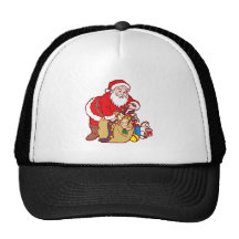 Nikolaus Weihnachtsmann Santa Claus Truckerkappe