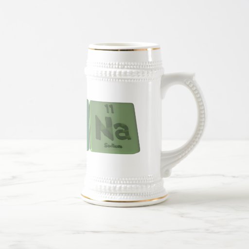 Nina como sodio del yodo del nitrógeno tazas