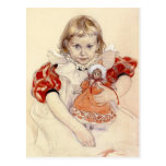 Niña con la muñeca 1897 postal