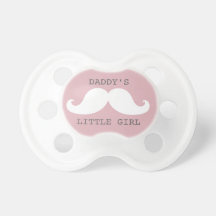 NIÑA DIVERTIDA DEL BIGOTE CHUPETES PARA BEBÉS