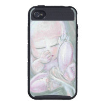 Niña en el caso de IPhone de la matriz iPhone 4 Cárcasas